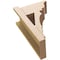 Ekena Millwork 8-in W x 14-in D x 22-in H Balboa Trad Rough Cedar Woodgrain TimberThane Outlooker, Primed Tan OUTUR080X14X22BOA04RCPR - alternate 6